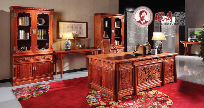 祥云198大班台 / 祥云书柜